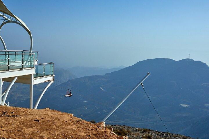 Guided Zipline Experience in Jebel Jais from Dubai