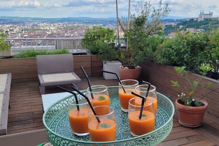 Elegant 5-Course Rooftop Dinner with Panoramic Views of Lyon