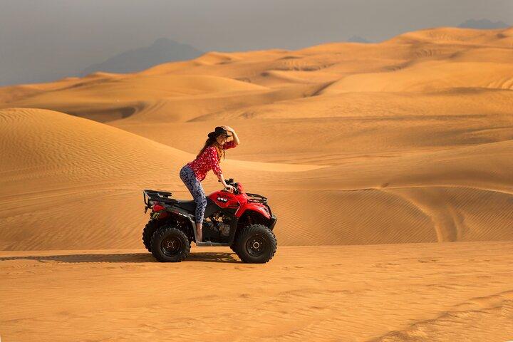 Premium Dubai Red Dunes with quadbike, camel ride and VIP Dinner