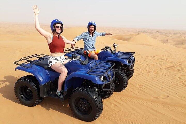 Dubai Self-drive Quad Bike, Sand Boarding, Camels & Refreshments