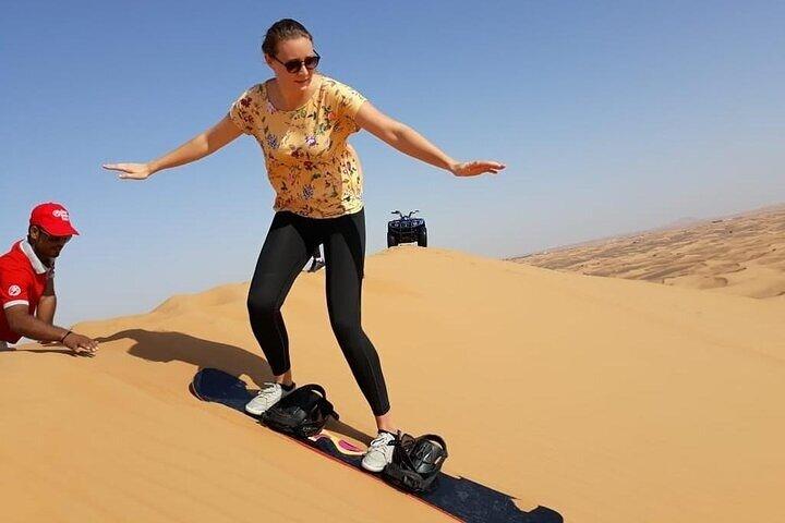Dubai Self-drive Quad Bike, Sand Boarding, Camels & Refreshments