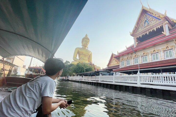 Private Bangkok Small Teak Boat Canal Tour with Cooking in Garden