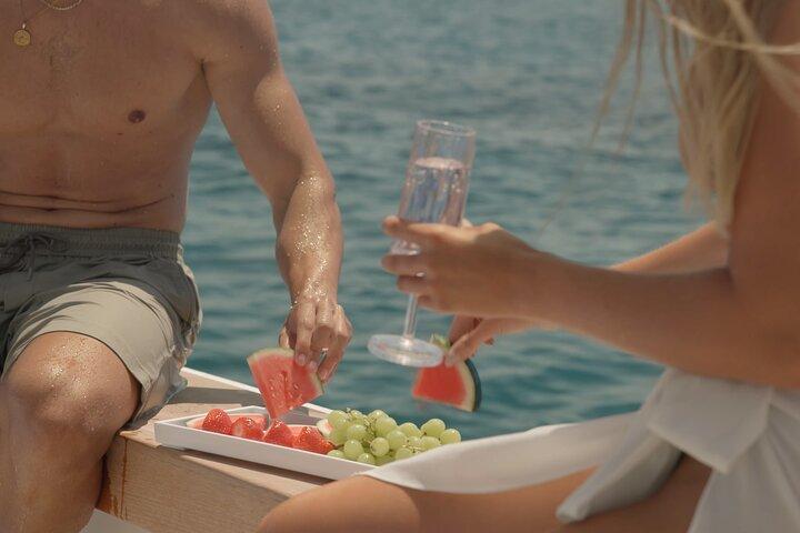 Private 5-Hour Cruise on Ultra Luxury Brand-New Yacht in Mykonos (Nevma)