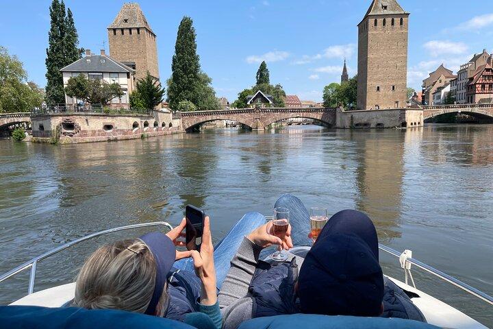 Cruise on the RHINE and visit of Strasbourg by private boat