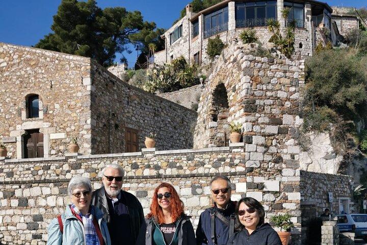 Guided tour of Giardini Naxos, Castelmola, Taormina from Catania
