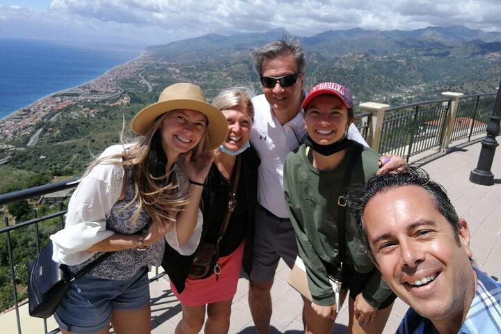 Guided tour of Giardini Naxos, Castelmola, Taormina from Catania