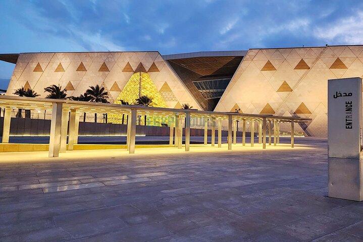 The Grand Egyptian Museum, Pyramids, King Tut, Solar boat & Lunch