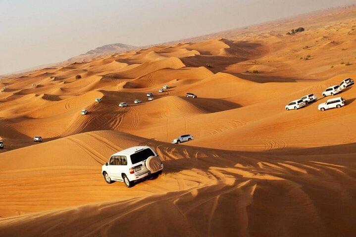 Evening Desert Safari Tour with BBQ Dinner and Live Show in Dubai