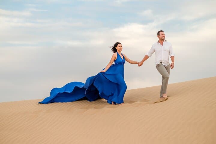 Dubai Flying Dress Photoshoot