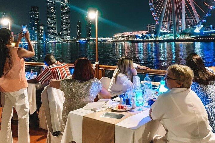 Dubai Dhow Cruise Dinner with Stunning Views of Marina