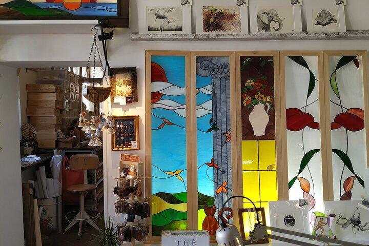 2/3 Hours Art Stained Glass Course in Trastevere