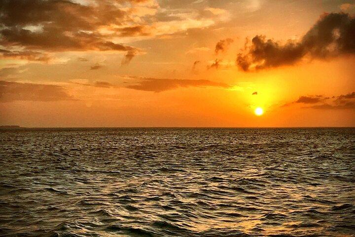 Catamaran to Isla Mujeres at sunset pick up Cancun