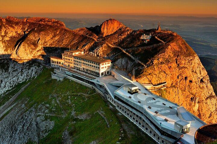Zurich: Ride the Dragon to Mount Pilatus aboard a Skyglass Bus