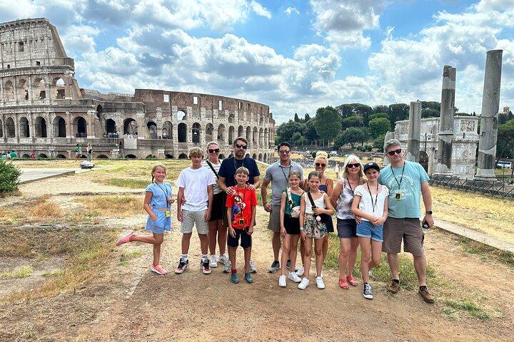 Semi Private Guided Tour of the Colosseum & Forums for Kids & Families in Rome