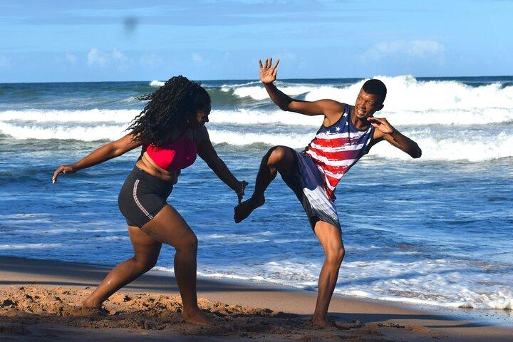 Capoeira Class Beach Training Salvador Abrantes
