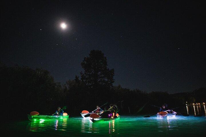 Nighttime LED Stargazing Clear Kayak Tour on Lake Tahoe