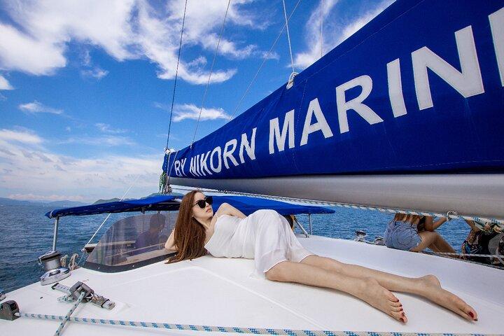 Romantic Phomthep and Coral Island Sunset Tour by Yacht Catamaran