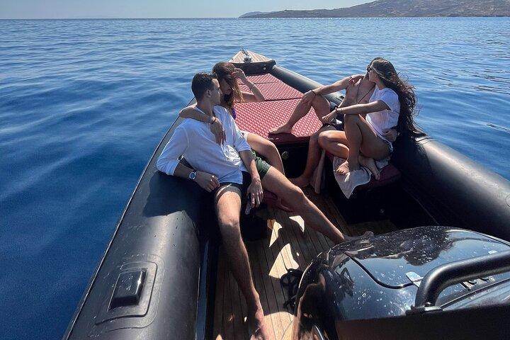 Private Luxury Boat Tour of Mykonos South Coast & Hidden Beaches