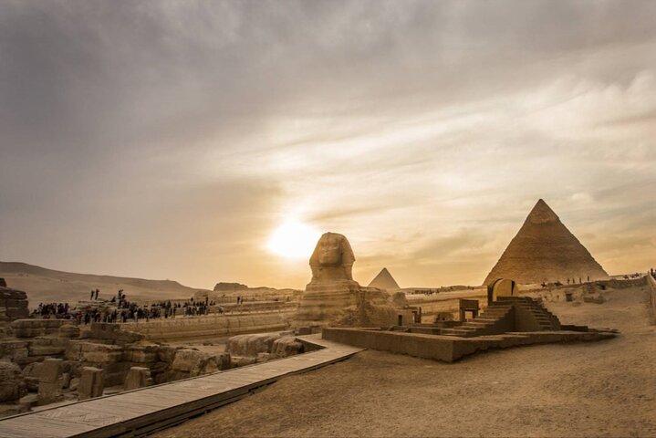 Pyramids, Egyptian Museum, and Khan Al-Khalili from Cairo