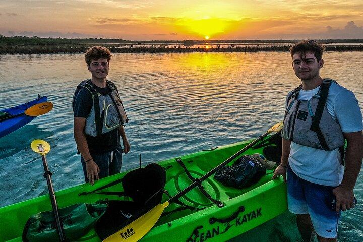 Bacalar Sunrise in Kayak