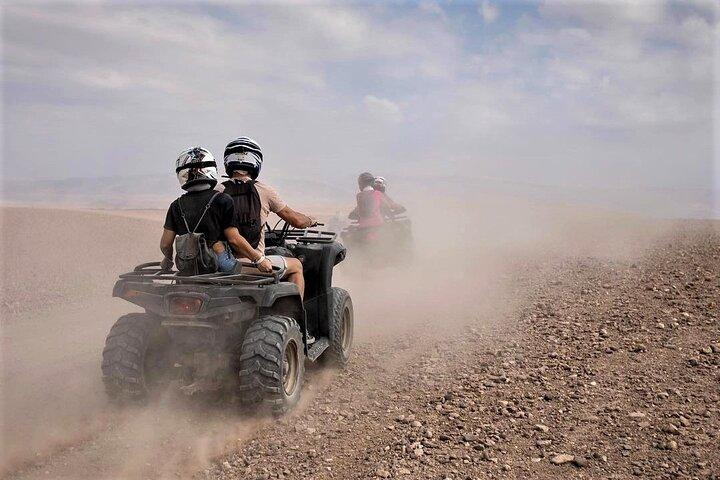 Quad Biking In The Rocky Desert of Agafay