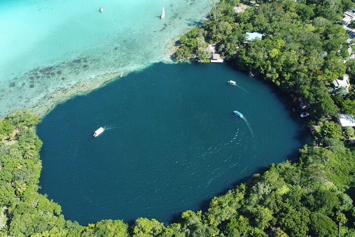 Lagoon of 7 colors from Costa Maya - Boat Tour and transportation
