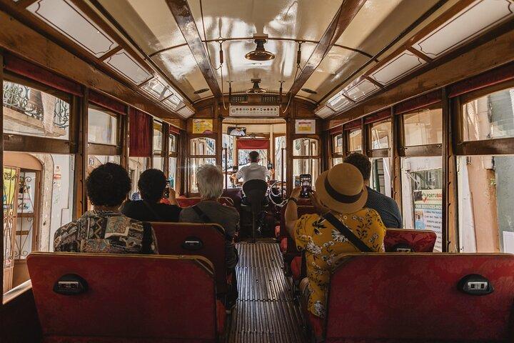 Lisbon Hills Red Tram by Tram 28 route