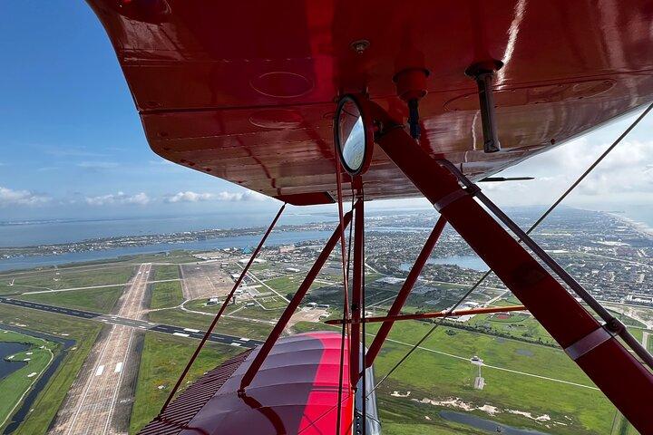 First Mate Open Cockpit Biplane Ride in Galveston
