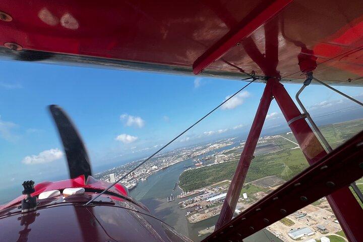 First Mate Open Cockpit Biplane Ride in Galveston