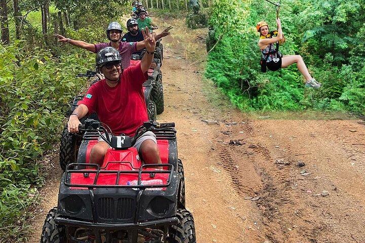Phuket ATV Bike with Skyline Zipline Adventure