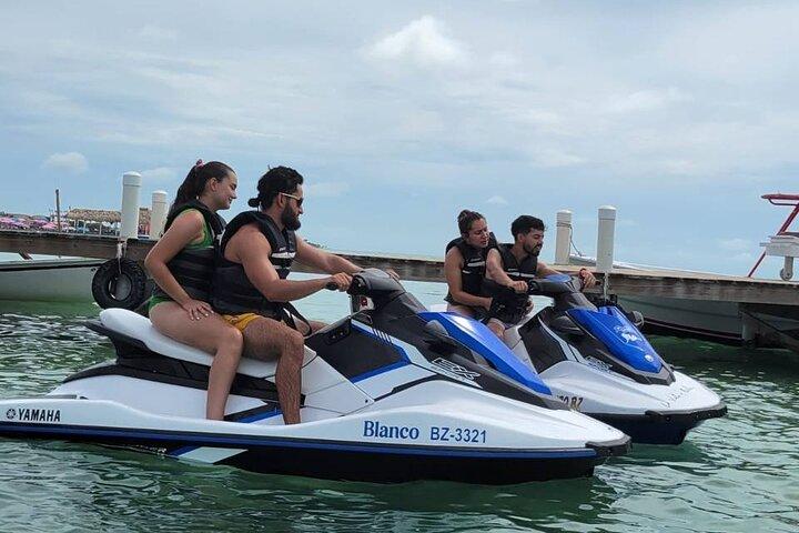 4-Hour Guided Jet Ski Tour to Secret Beach, San Pedro, Belize
