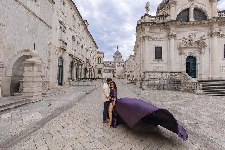 Dubrovnik: Private Flying Dress Photoshoot Experience