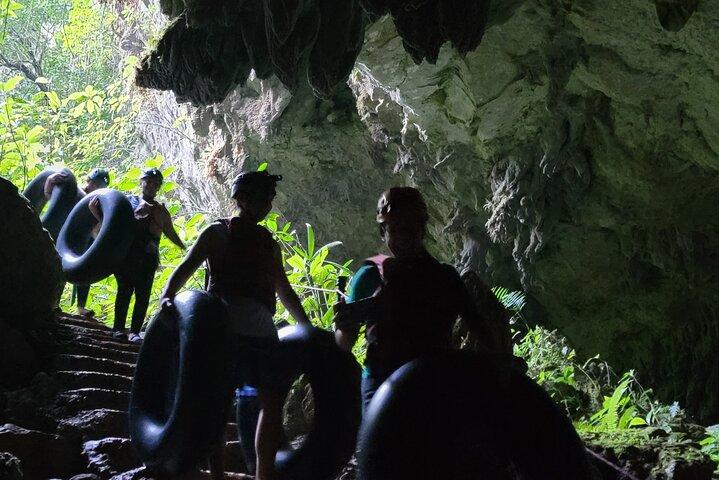 St. Herman's Cave Tubing with swimming in the Inland Blue Hole