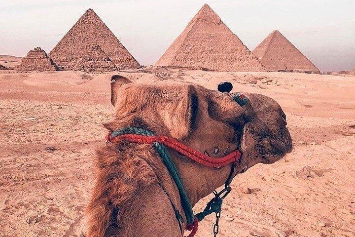 Full Day Private Tour to Giza Pyramids, Museum and Khan elKhalili