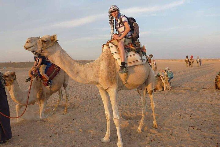 Riding a Camel West of Luxor
