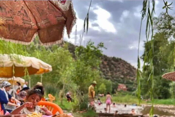 From Marrakech: Ourika Valley, Atlas, Waterfalls & Guide