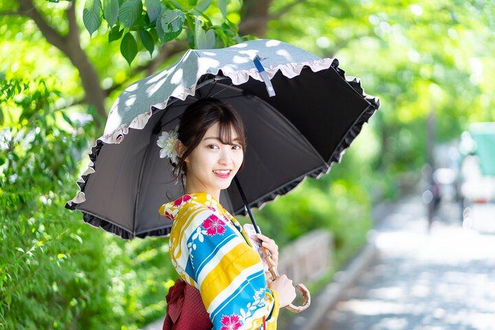 Kyoto 1day 100% silk of traditional. Kimono Rental Experience
