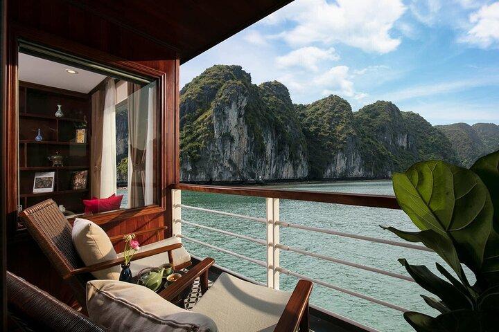 Halong Pandora 5 Star Cruise 2D1N-All Inclusive, cave, transfer