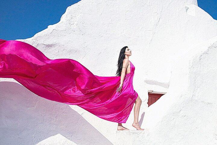 Mykonos Flying Dress High End Professional Photographer