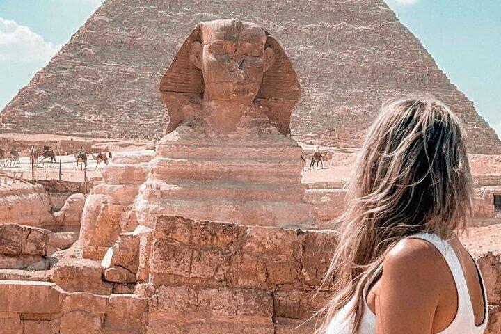 VIP Great Pyramid Tour From Inside & Sphinx & Camel Tour.