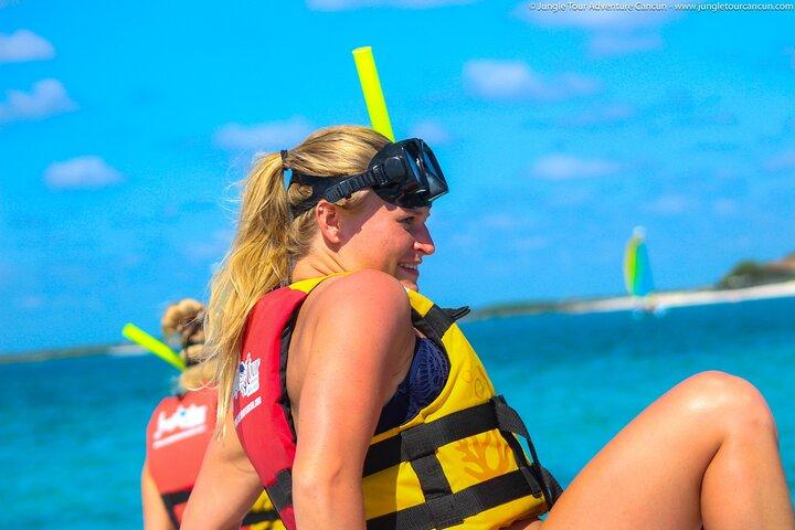 SpeeBoat Tour Whit Snorkeling In Cancún- Drive Your Own Boat