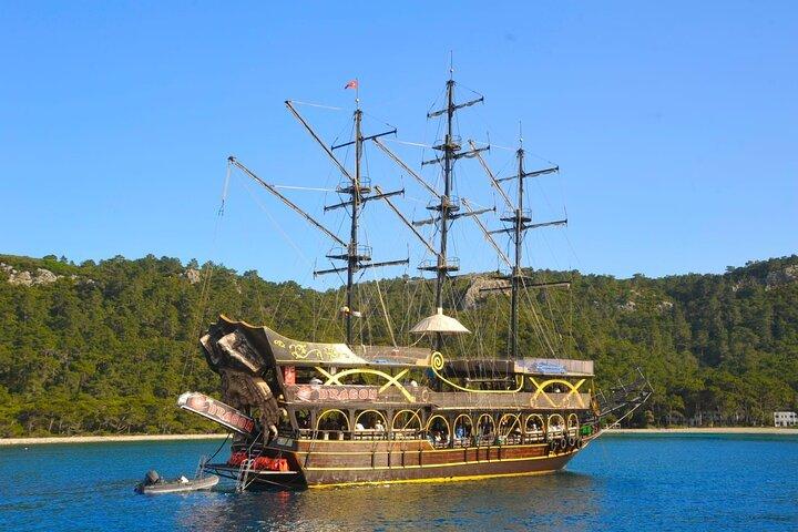 Kemer Full Day Pirate Boat Trip with Lunch and Optional Transfer