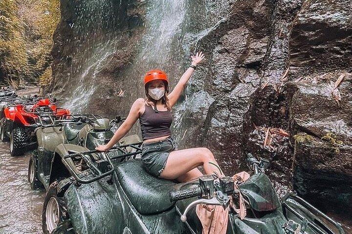 Quad Bike Ubud With Tunnel, Waterfall and Bali Rafting Adventure