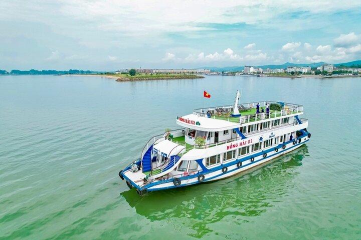 Dragon King Cruise Luxury Day Tour in Halong from Hanoi Transfer