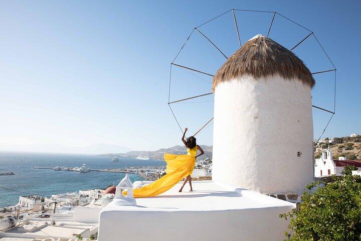 Mykonos Flying Dress High End Professional Photographer