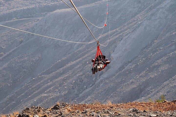 Jebel Jais World Longest Zipline from Dubai with Transfers Option