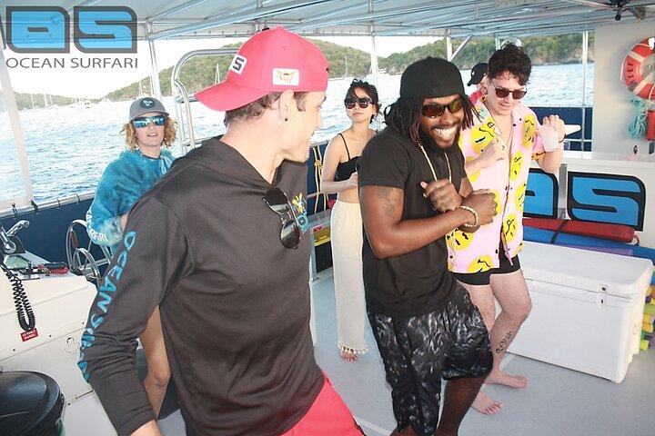 Afternoon Snorkel, Pizza & Sunset Tour departing from St. Thomas & St. John