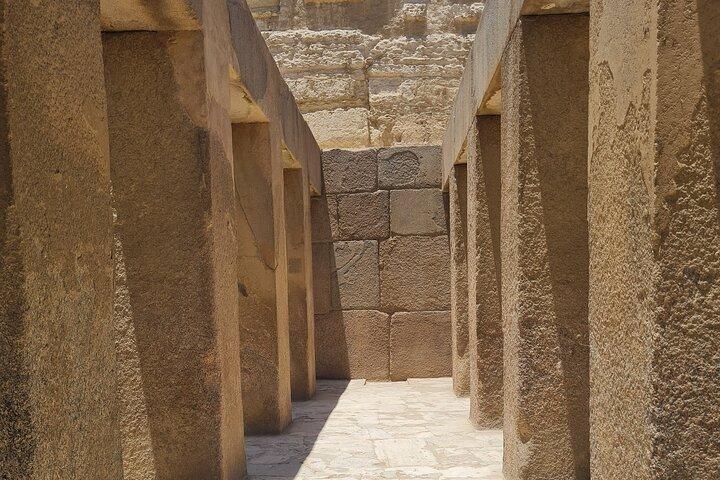 Giza pyramids and The Sphinx.