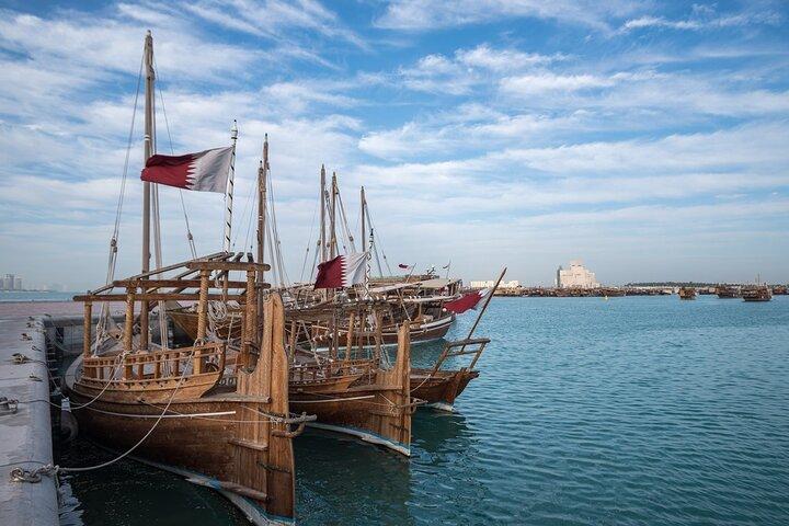 Doha Sunset & Moonlight Dhow Cruise – Land and Sea Experience