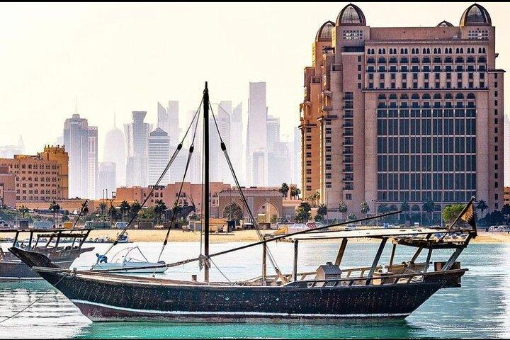 Doha Sunset & Moonlight Dhow Cruise – Land and Sea Experience